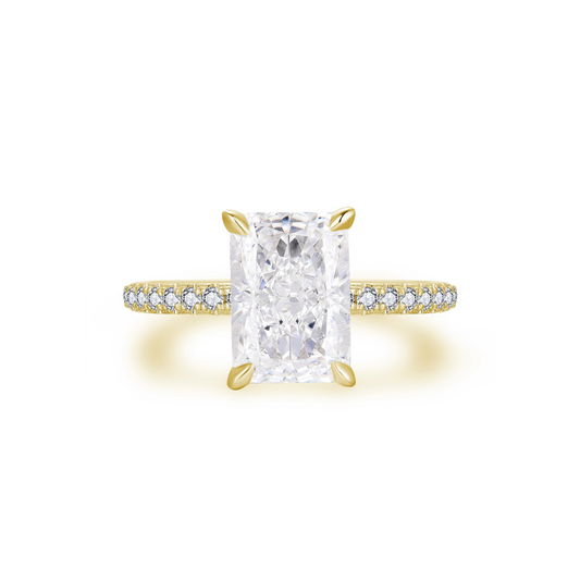 Promise Radiant Cut Pave Ring