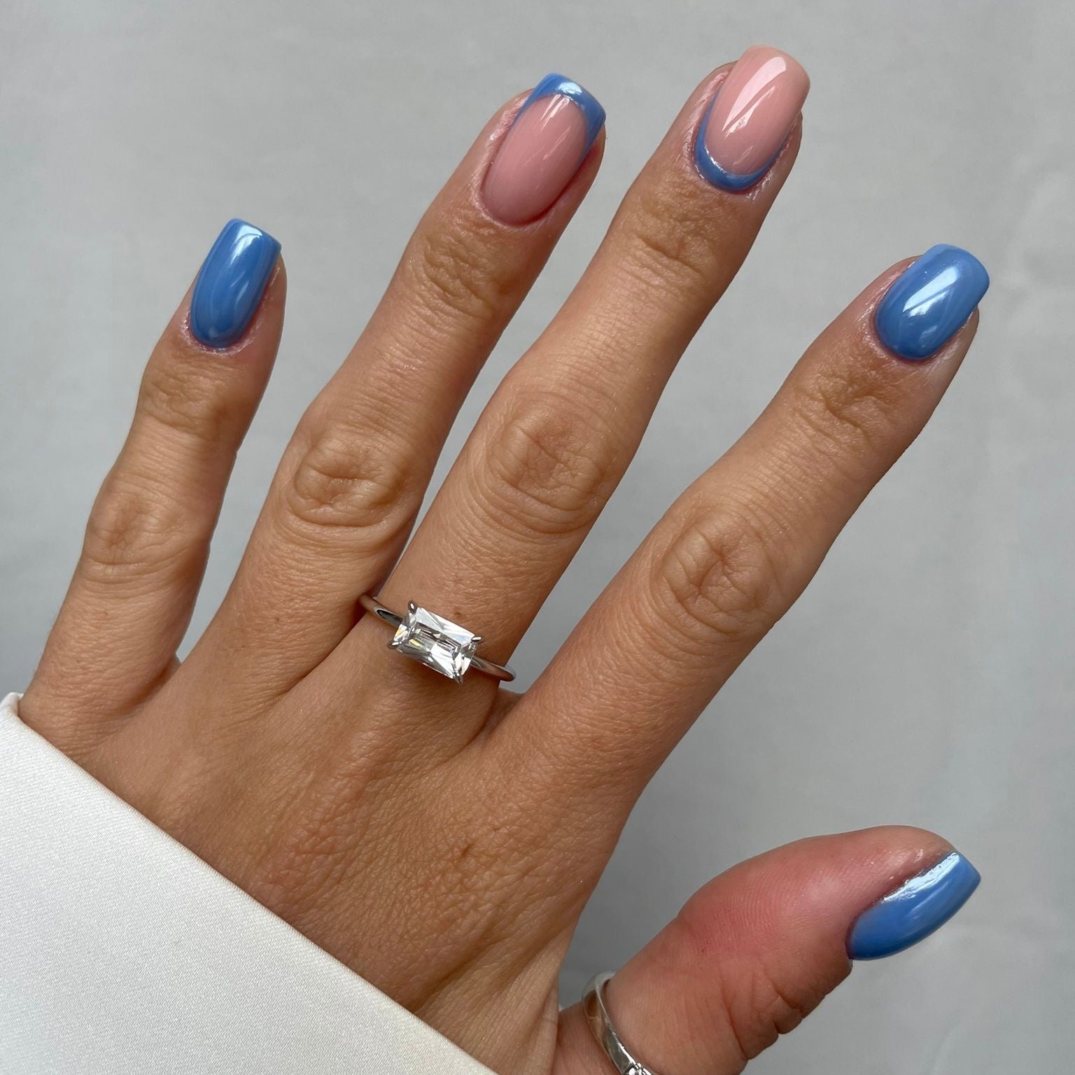 Baby blue promise on sale ring