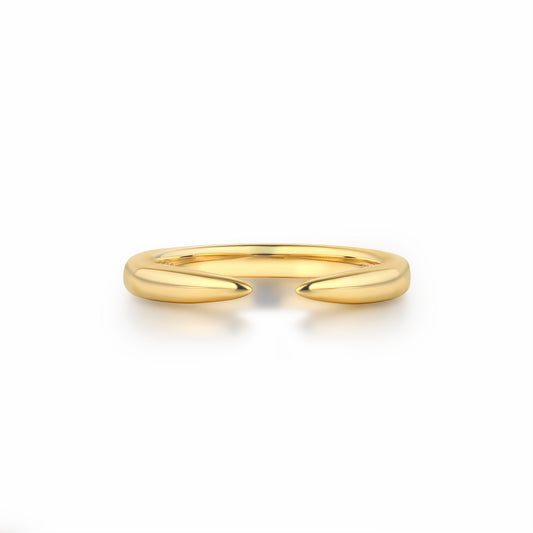 The Promise Ring Co. Open claw ring. In 18ct Gold or Sterling Silver.